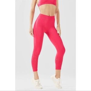 Fabletics Seamless High Waisted Distressed Capri Medium